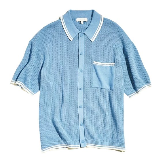 (Last Chance)UO Unisex Knit Polo Shirt - Picture 1 of 5